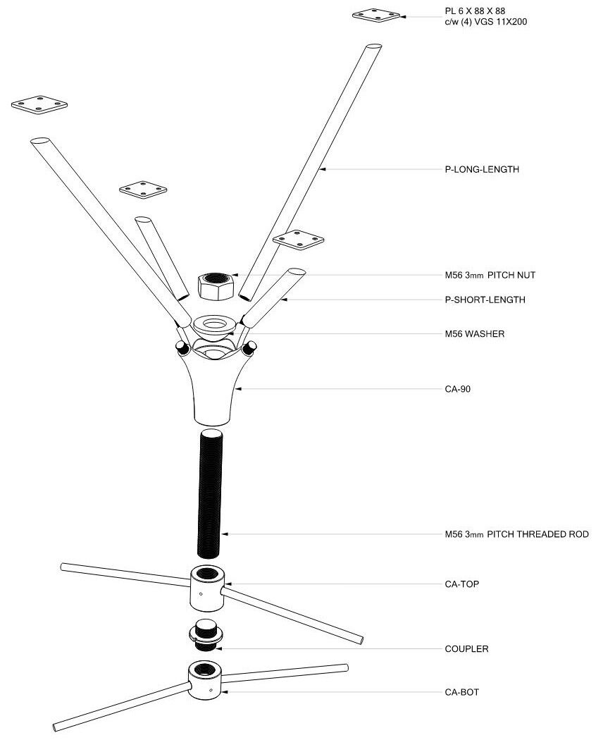 Steel Casting Design Diagram
