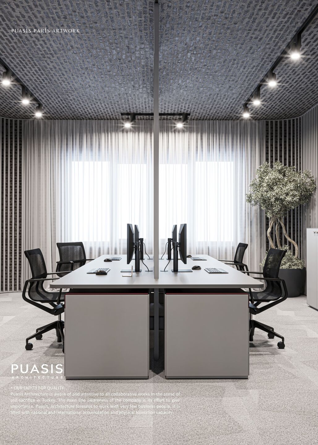 Puasis architecture is advancing office desks and working equipment with strong quality companies and wants the best in its business. We are one of the companies that do these things right in Turkey.