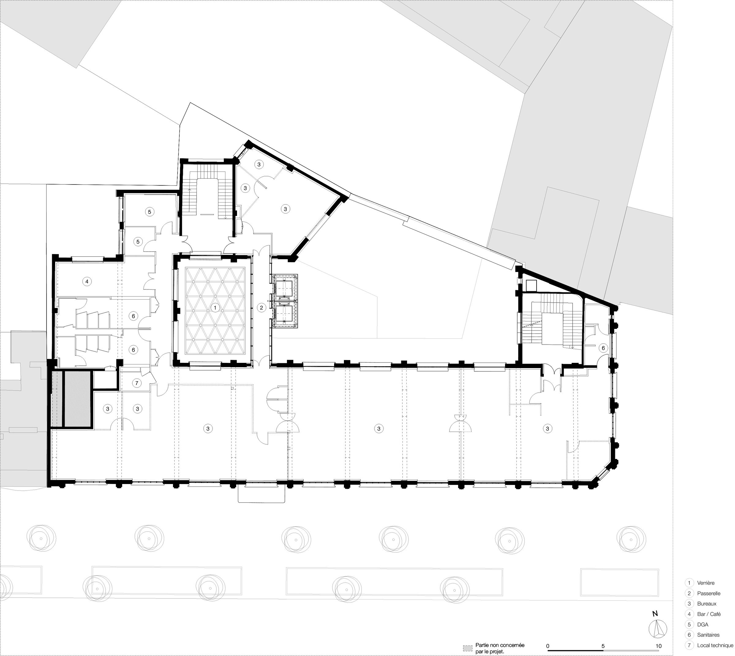 Plan d'étage courant