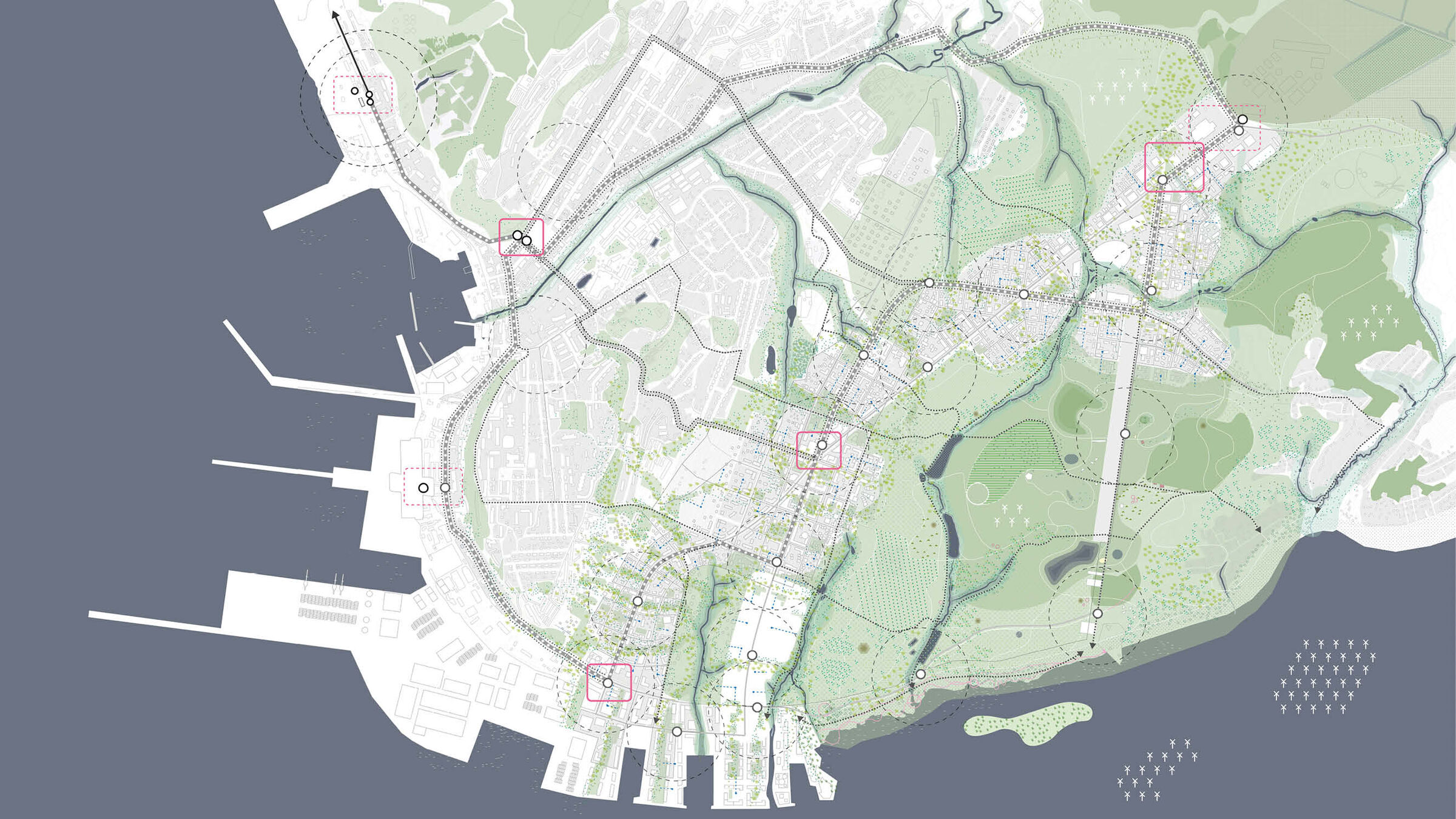 Integration with nature and transportation