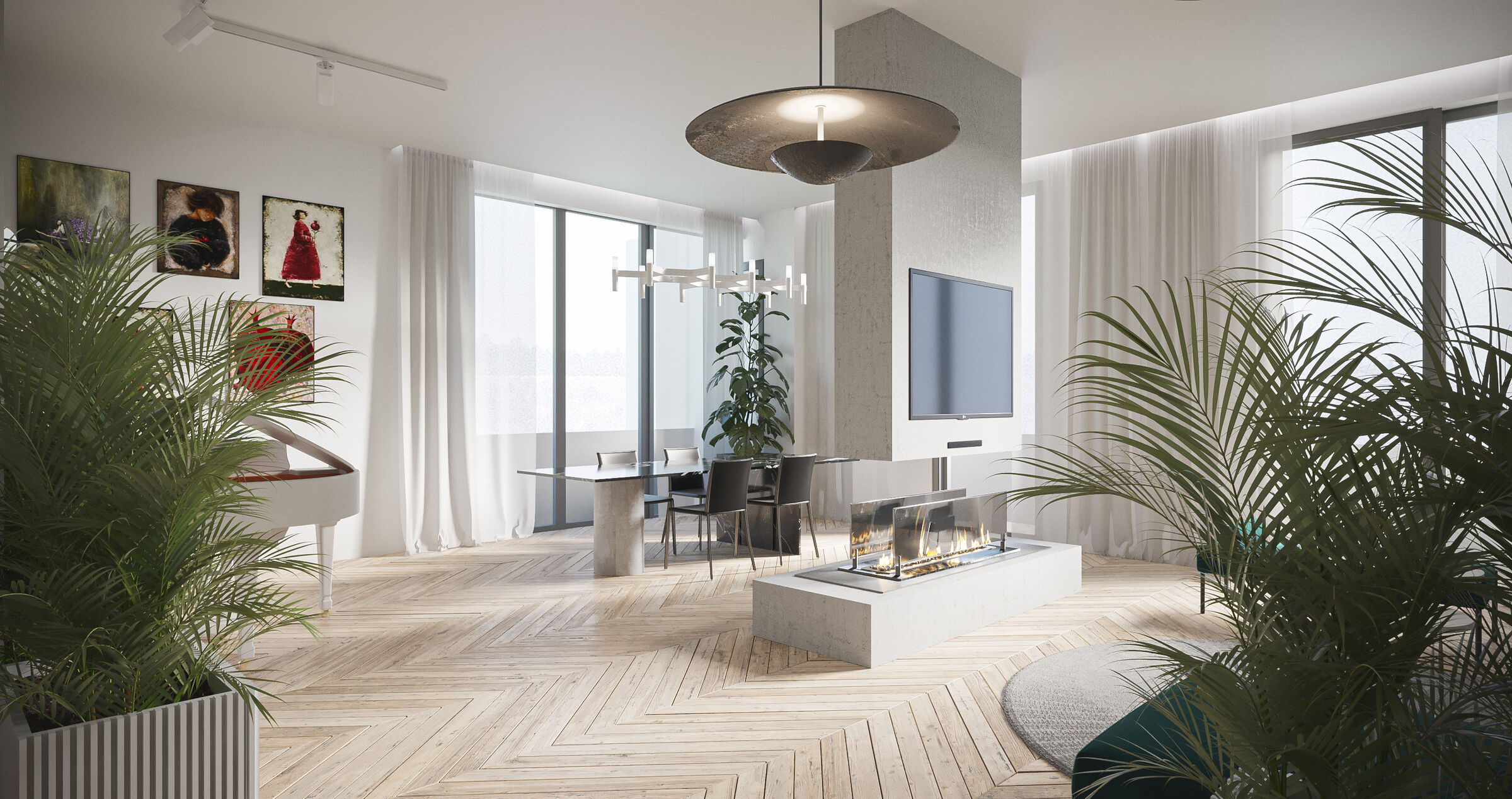 Living area render
