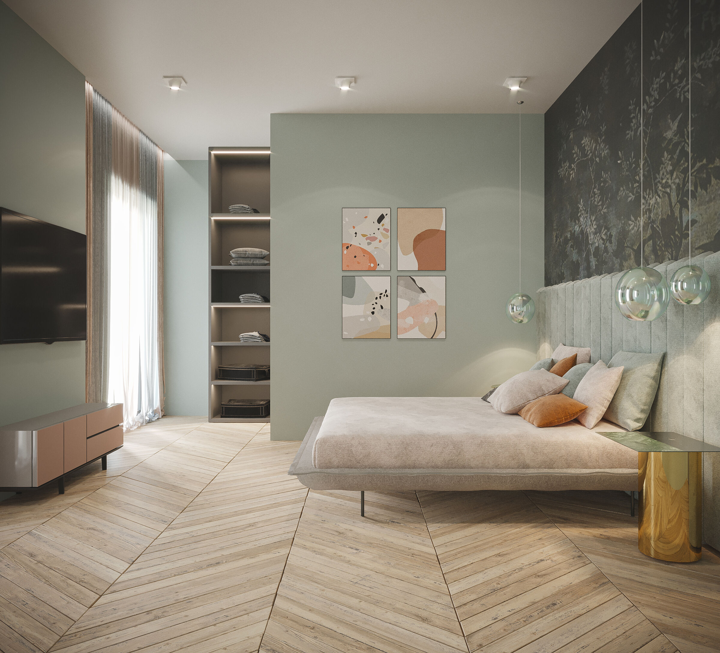 Master bedroom render