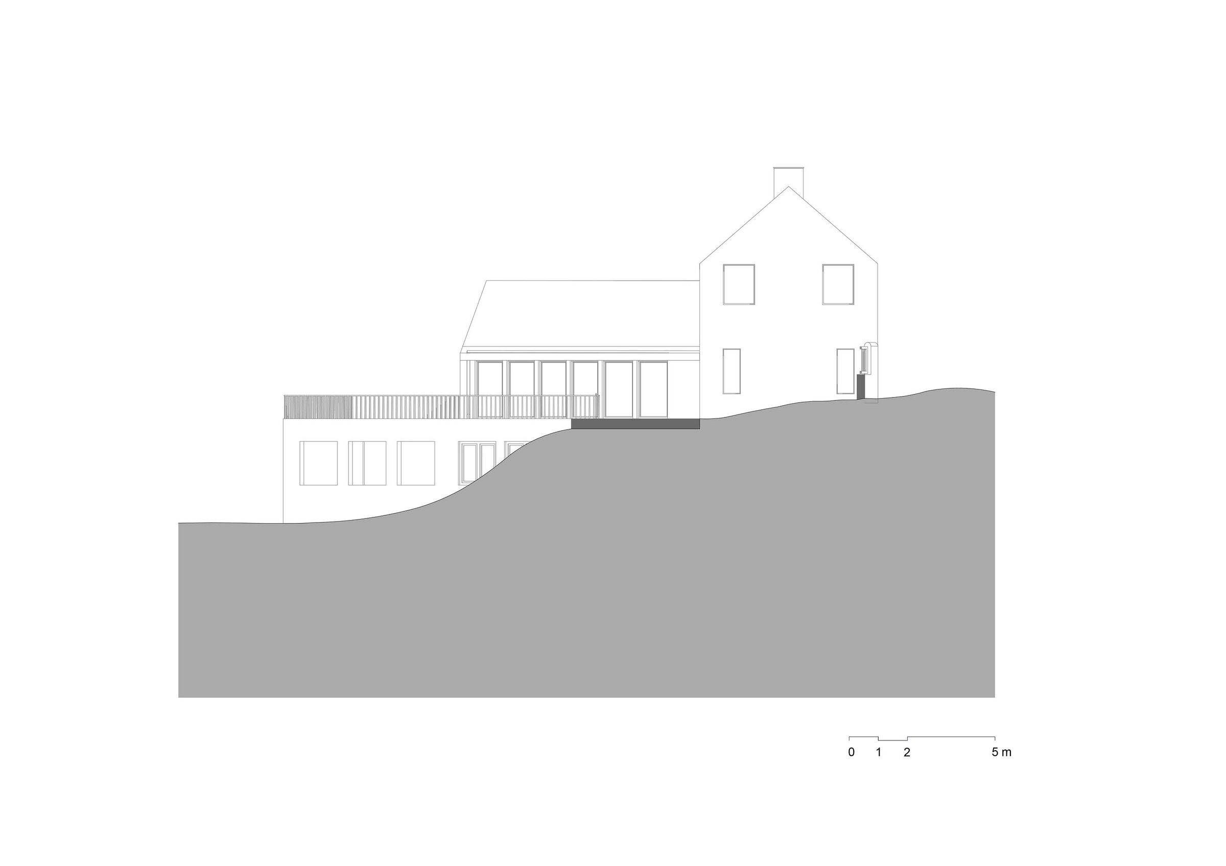 SW elevation