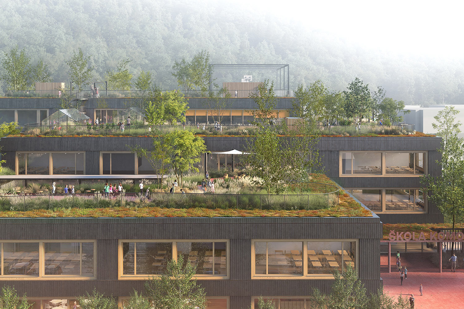 Rooftops - gardens and playgrounds for kids