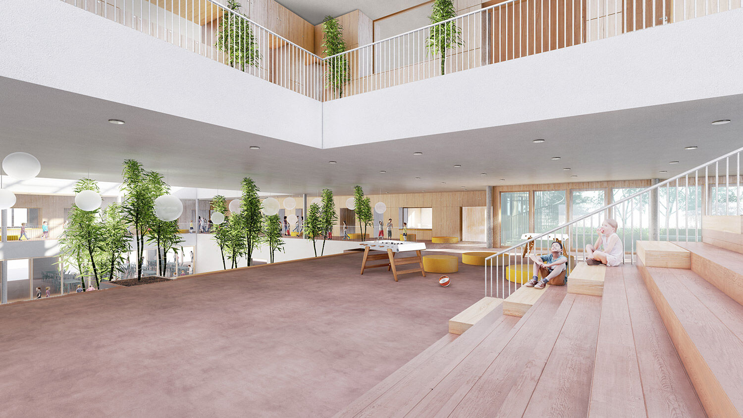 Interior conection beetwen atriums