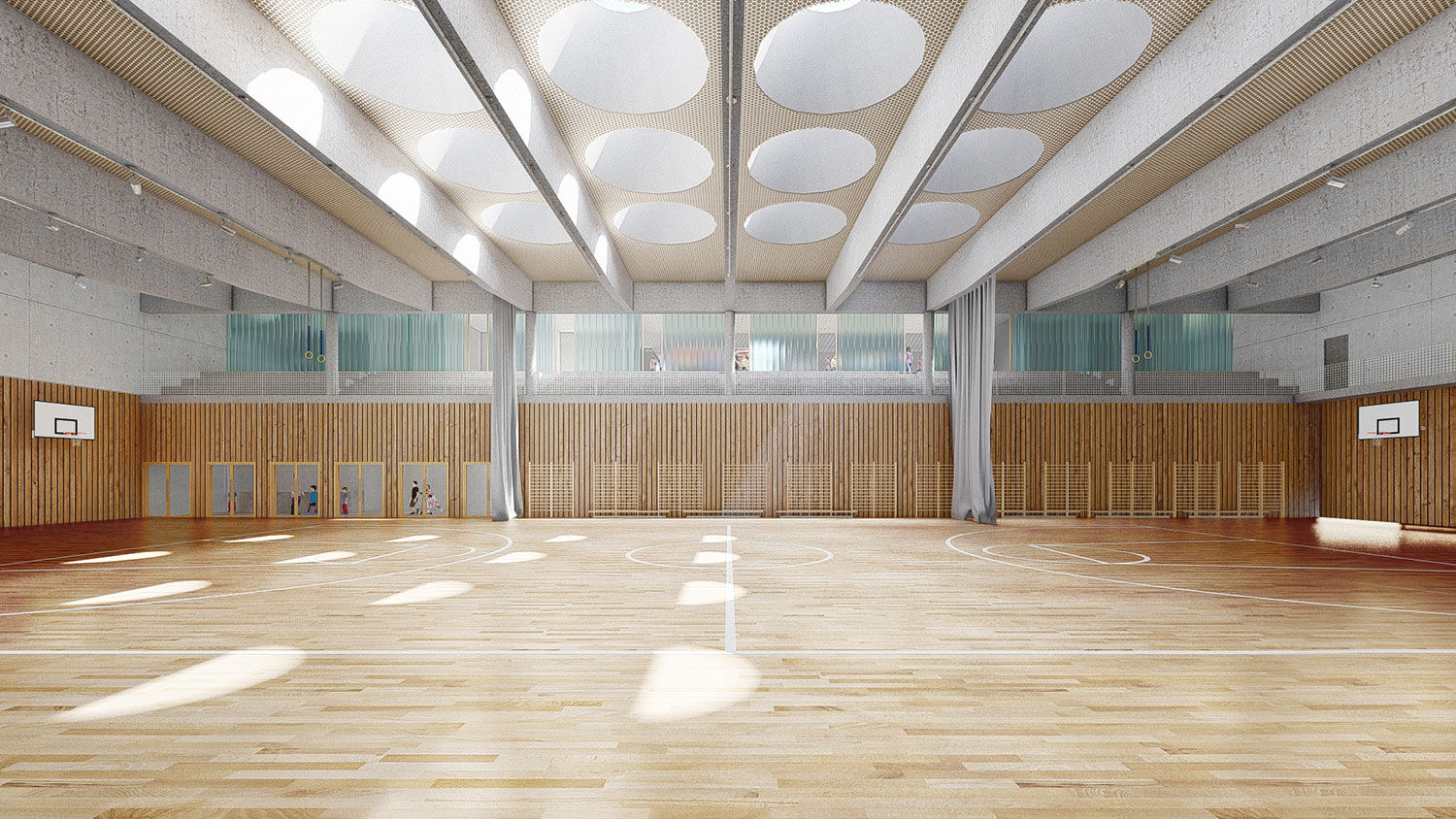 Interior the main sports hall