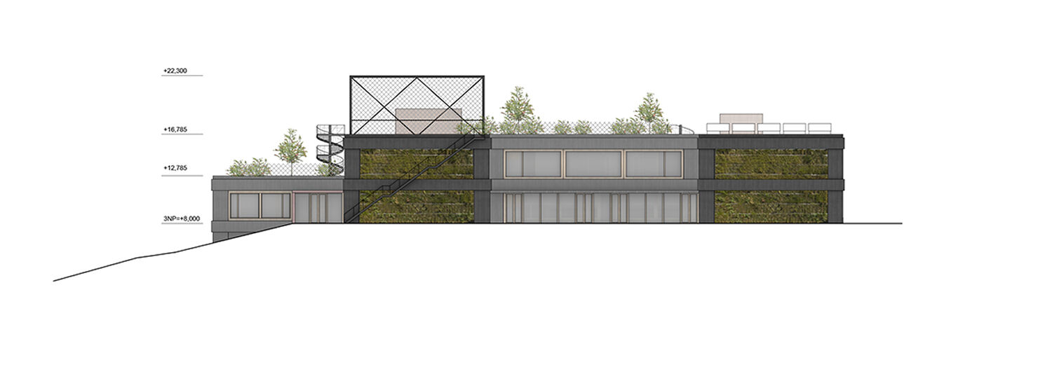 South elevation