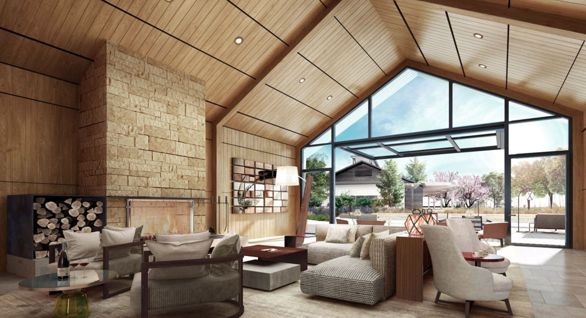 The spacious common areas.