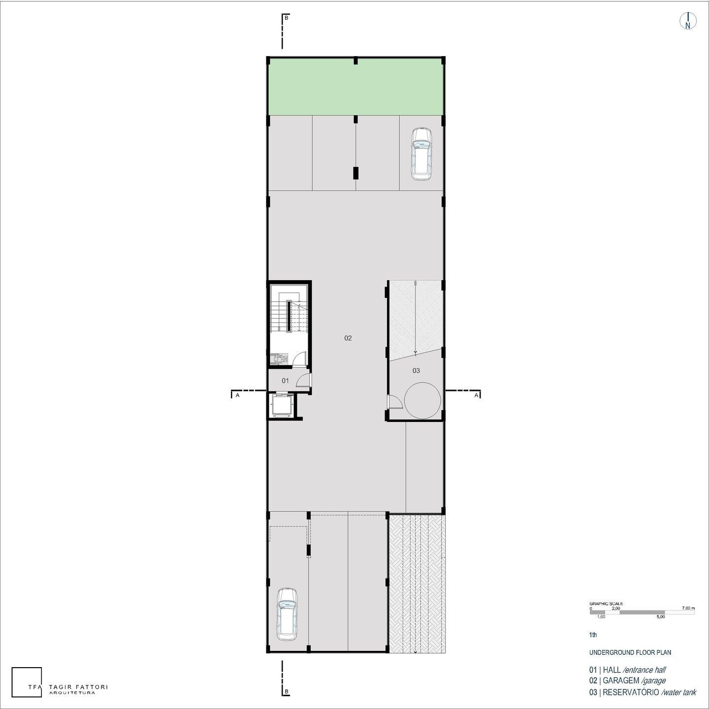 1TH UNDERGROUND FLOOR PLAN