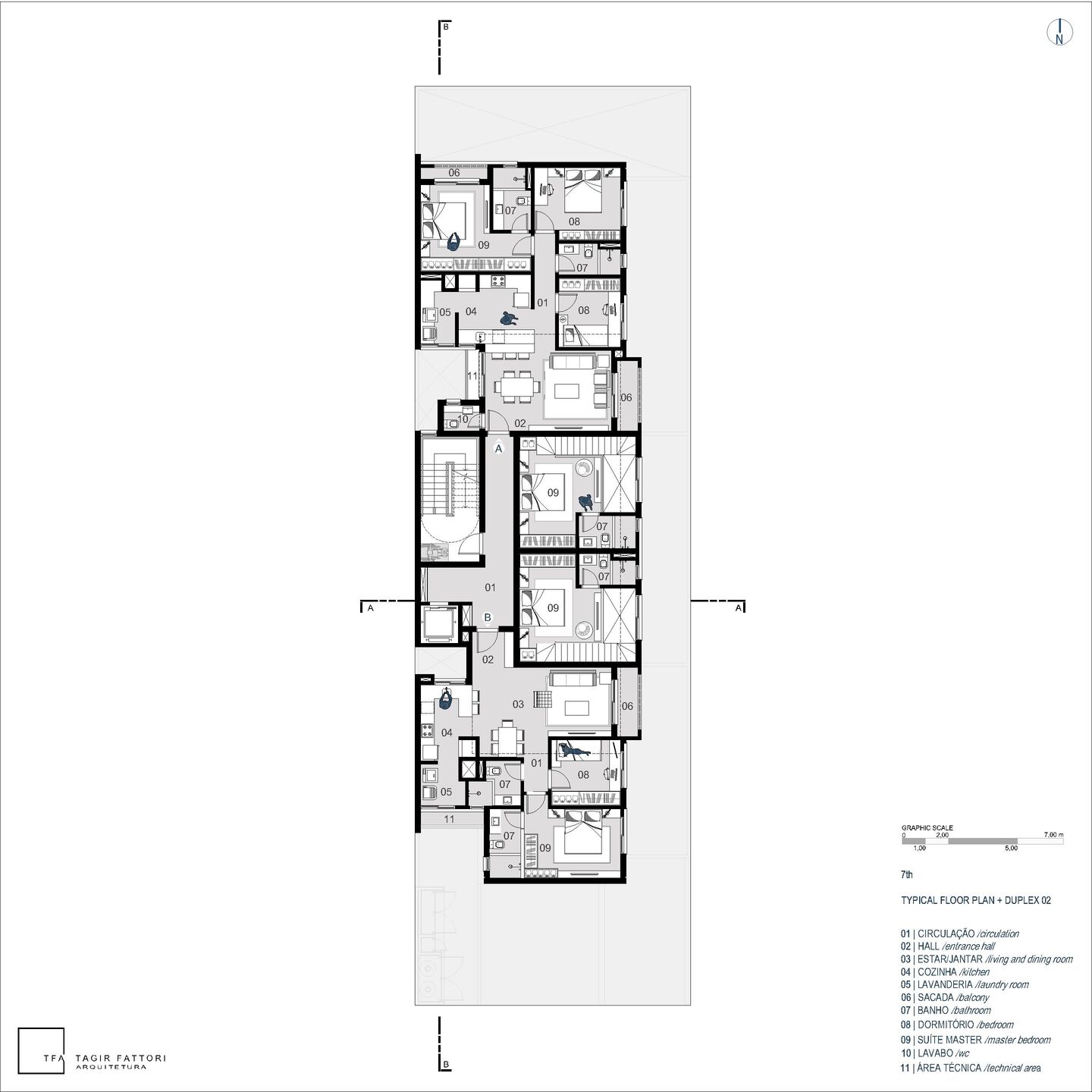 7TH TYPICAL FLOOR PLAN + DUPLEX 02