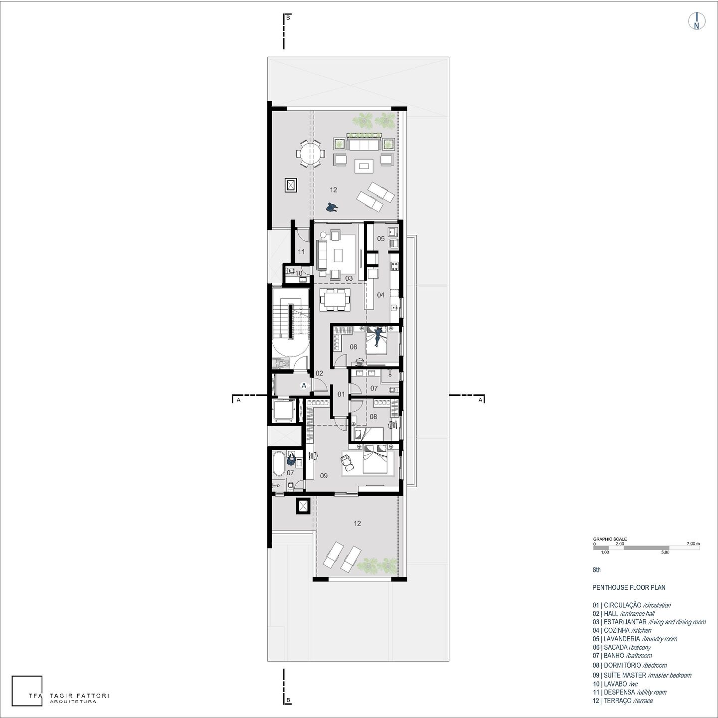 8TH PENTHOUSE FLOOR PLAN