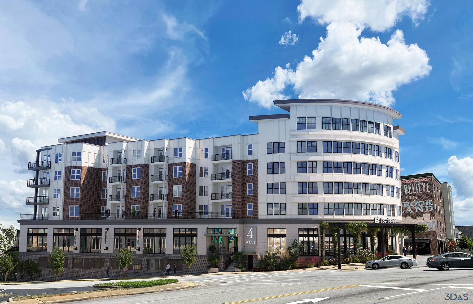 4 West View 2: 3D Rendering