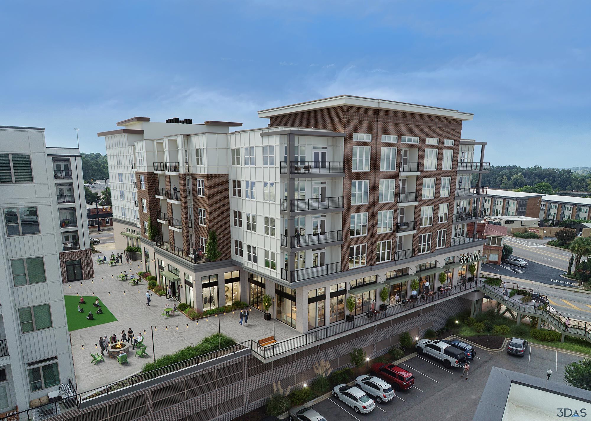 4 West Plaza: 3D Rendering