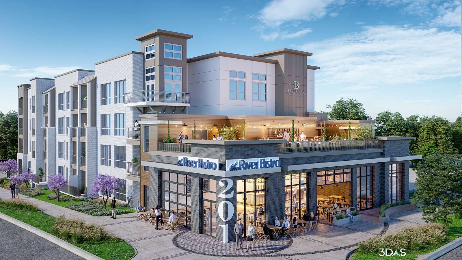 Brookland Building 1: 3D Rendering Day