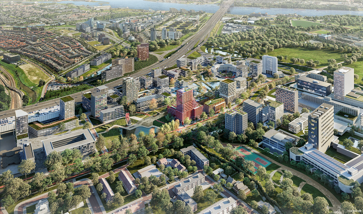 Masterplan Brainpark I transforms former office park into place to live, work and relax.