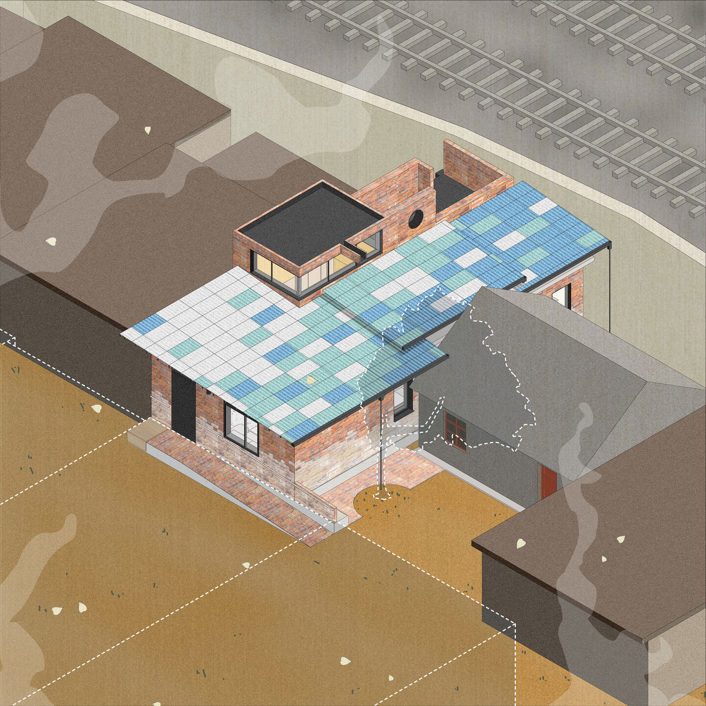 Axonometric drawing (after)