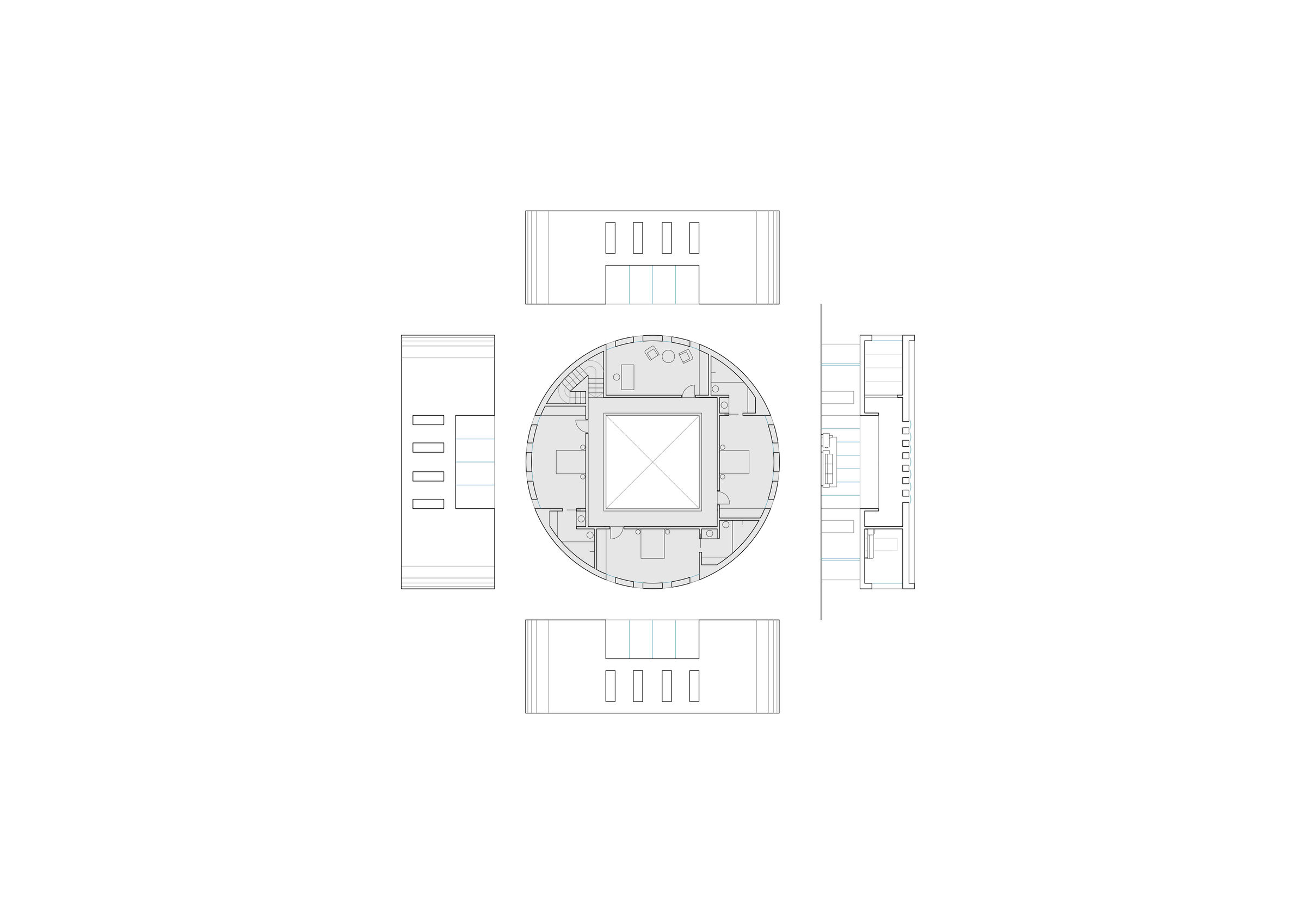 Floor plan II & elevations