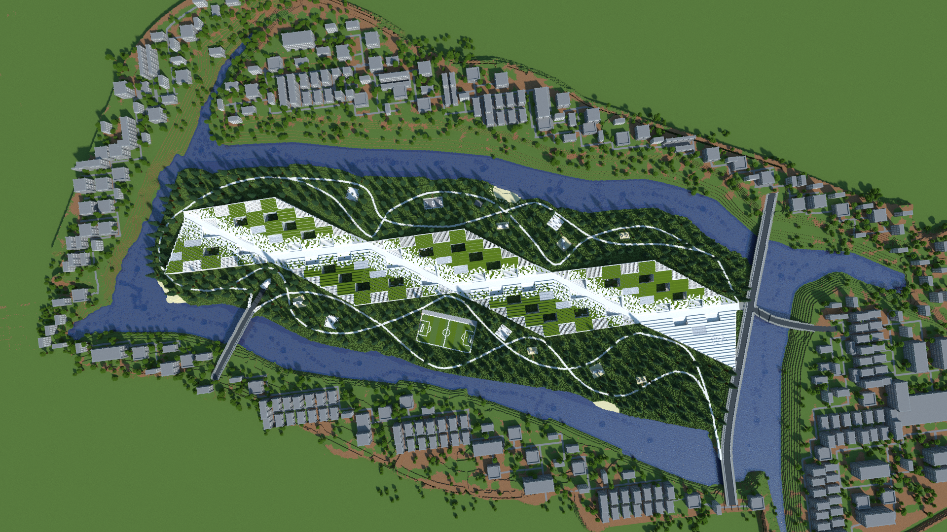 Masterplan of Minecraft PM Campus