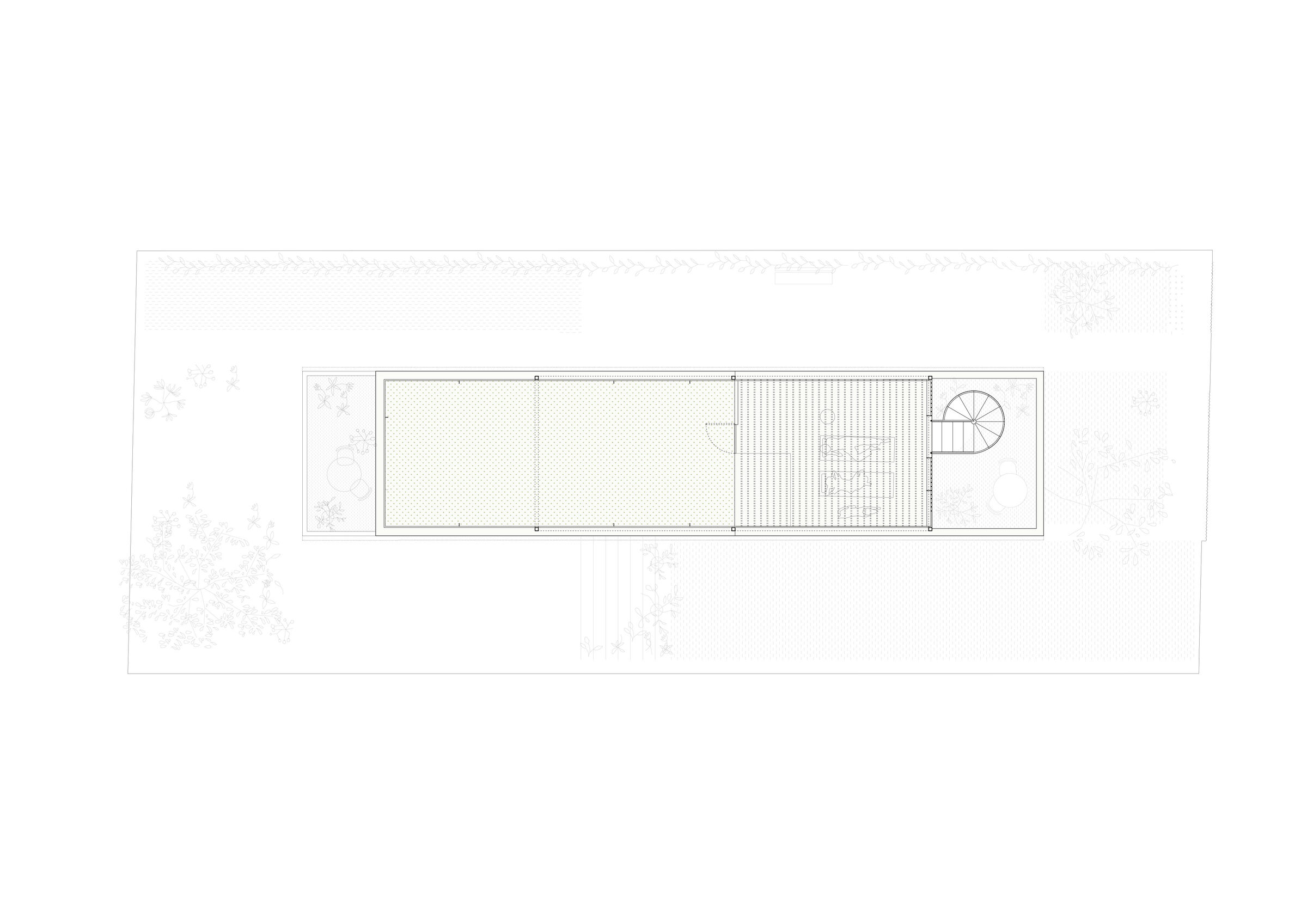 Roof floor. Solarium