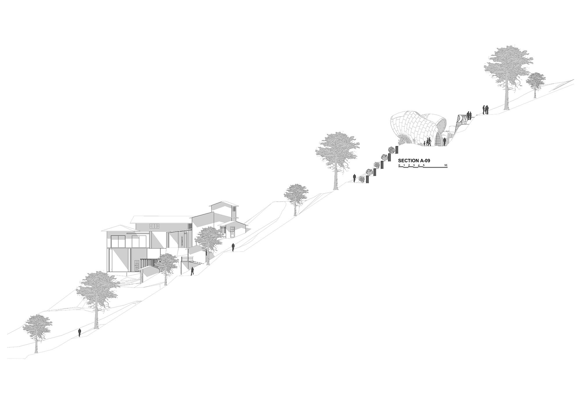 Section to the Yoga Retreat Center