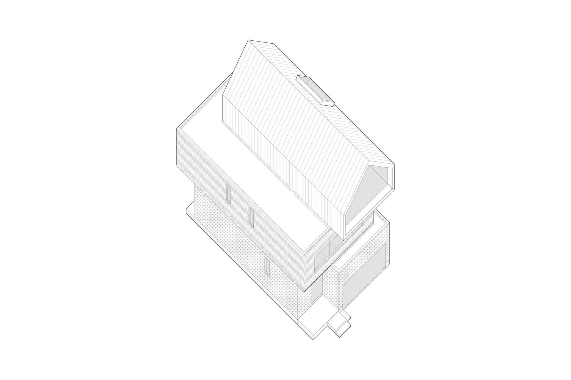 RZLBD / Stack House / diagram / axonometric model