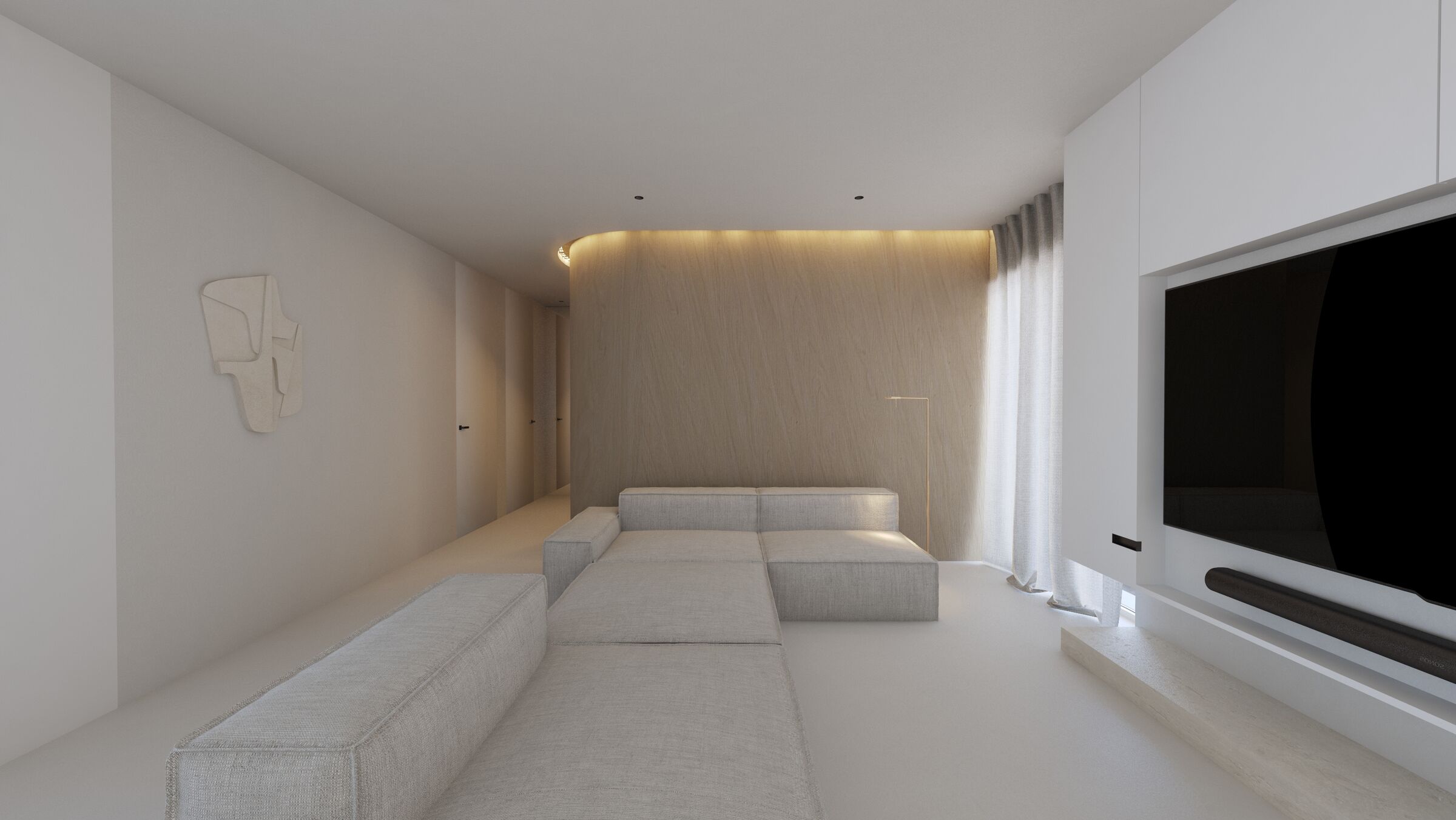 Curved Wall Living Room