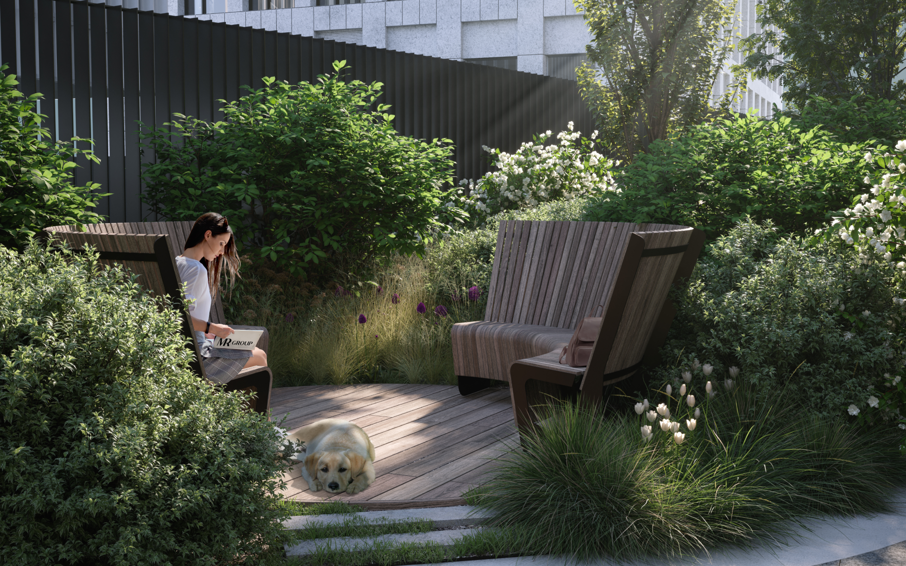 Quiet, comfortable seating areas