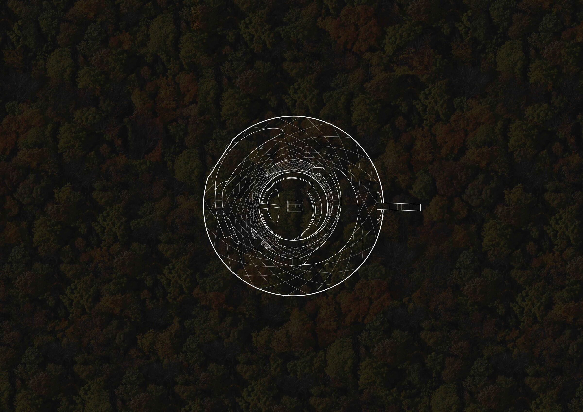 Overhead view