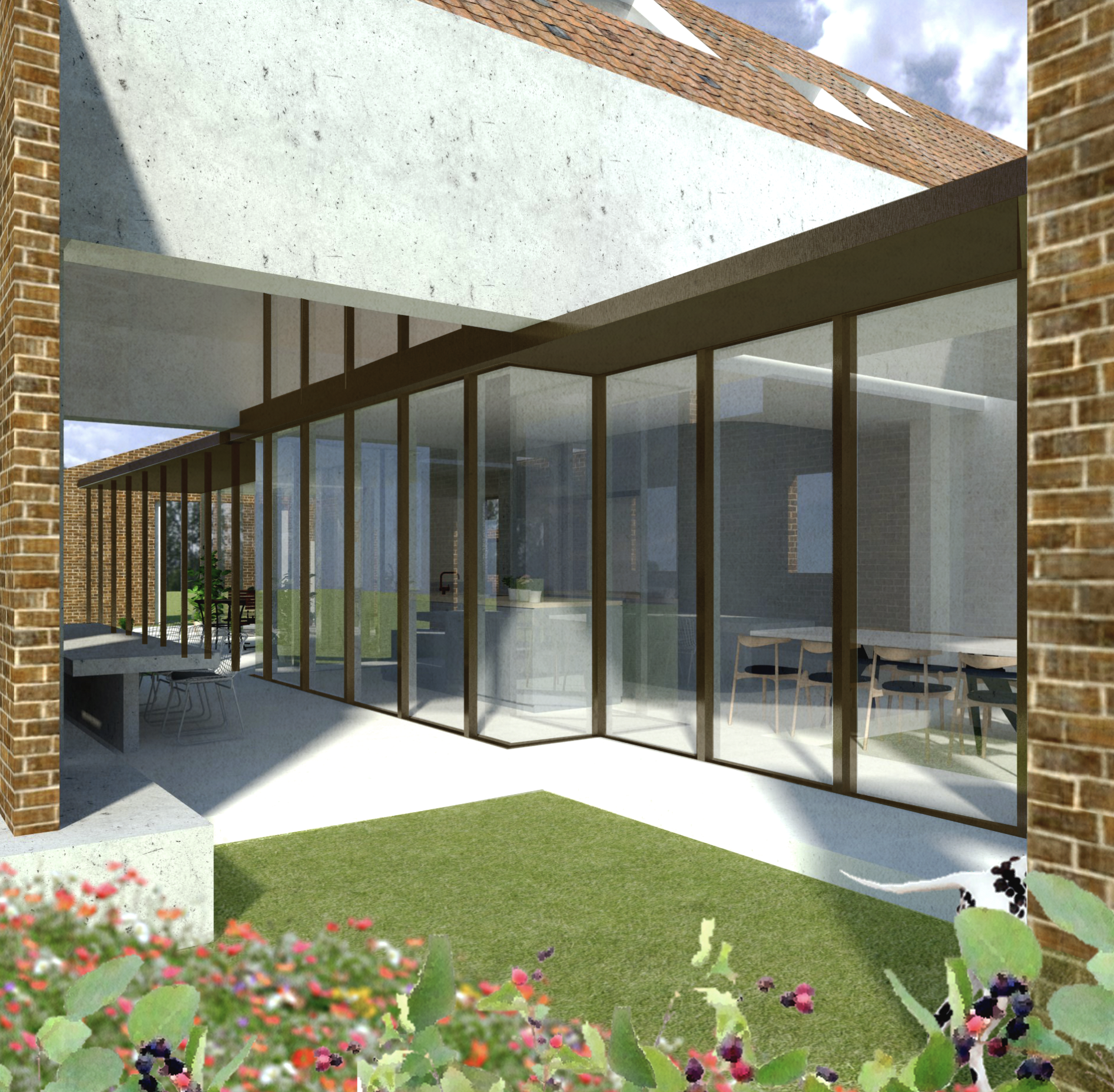 Render New Volume - Farmhouse Renovation
