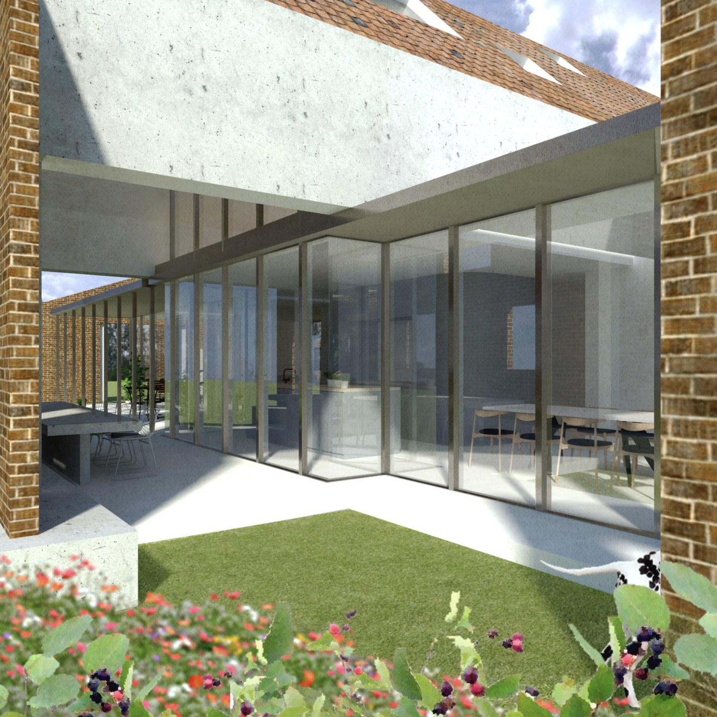 Render New Volume - Farmhouse Renovation