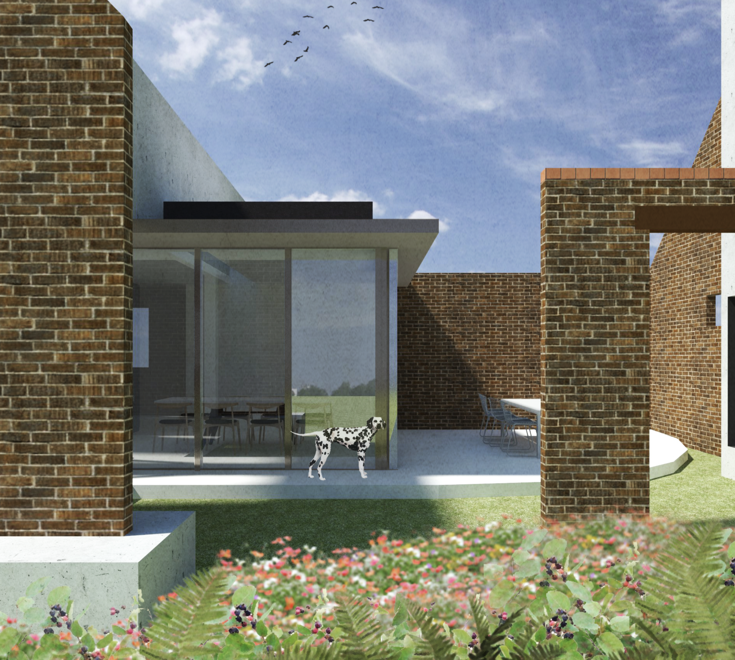 Render New Volume - Farmhouse Renovation