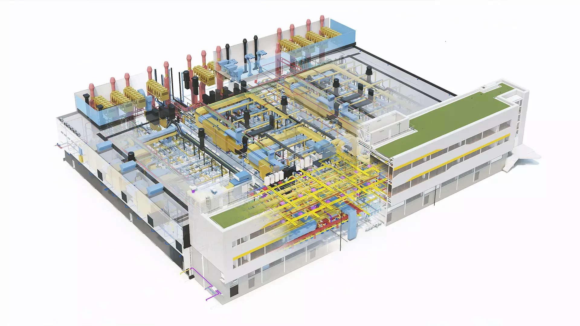 Detail drawing of mechanical systems - F1, F2, F3