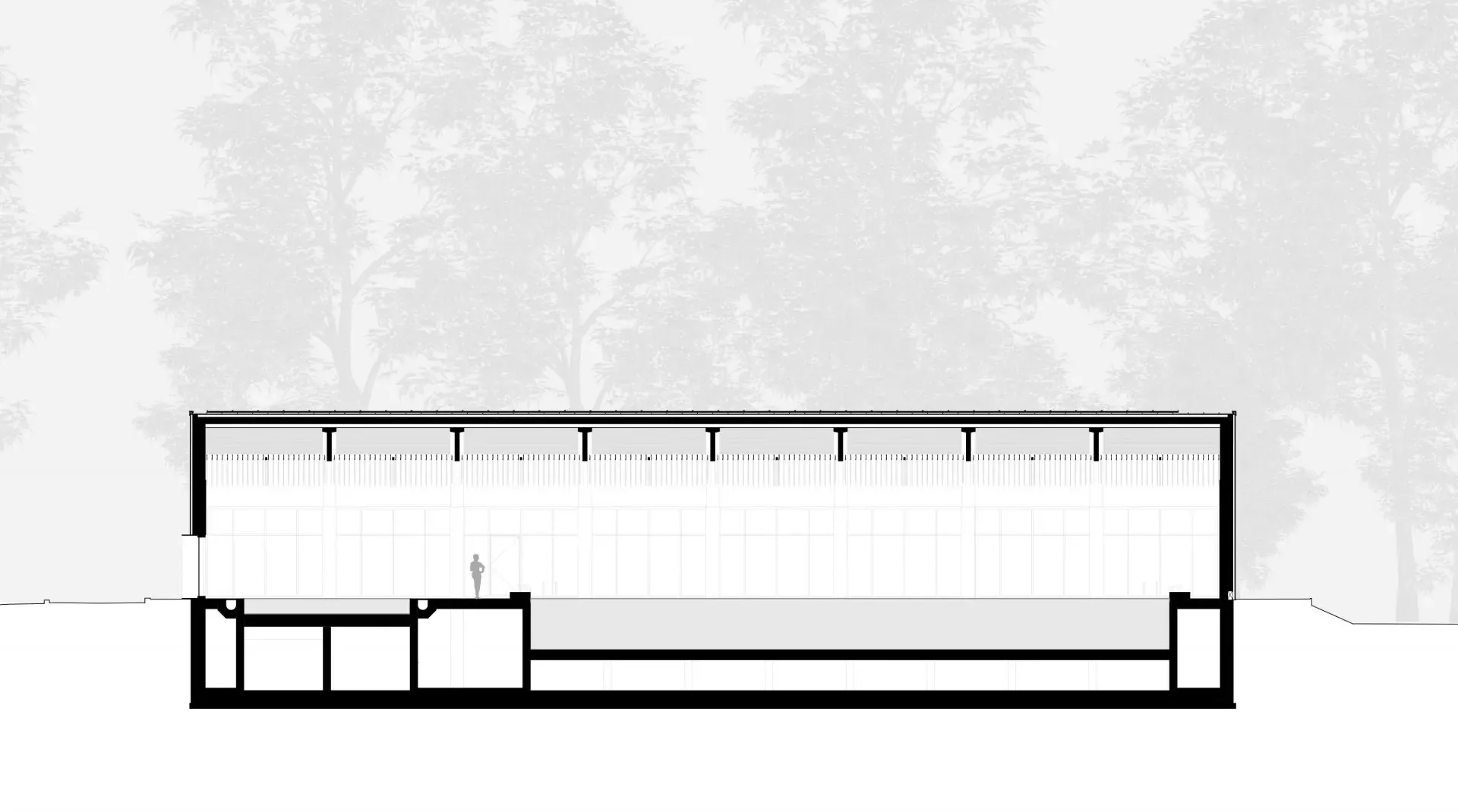B-B section