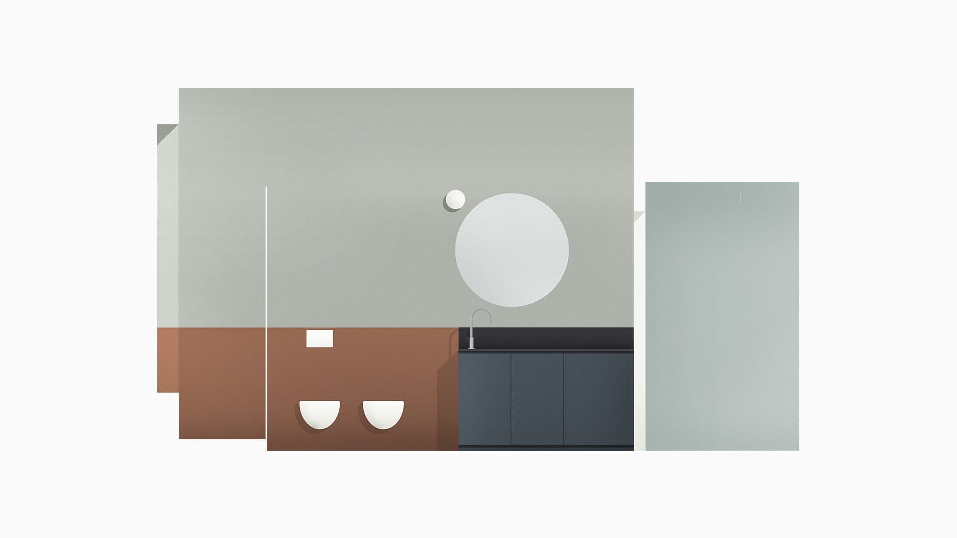 Bathroom section