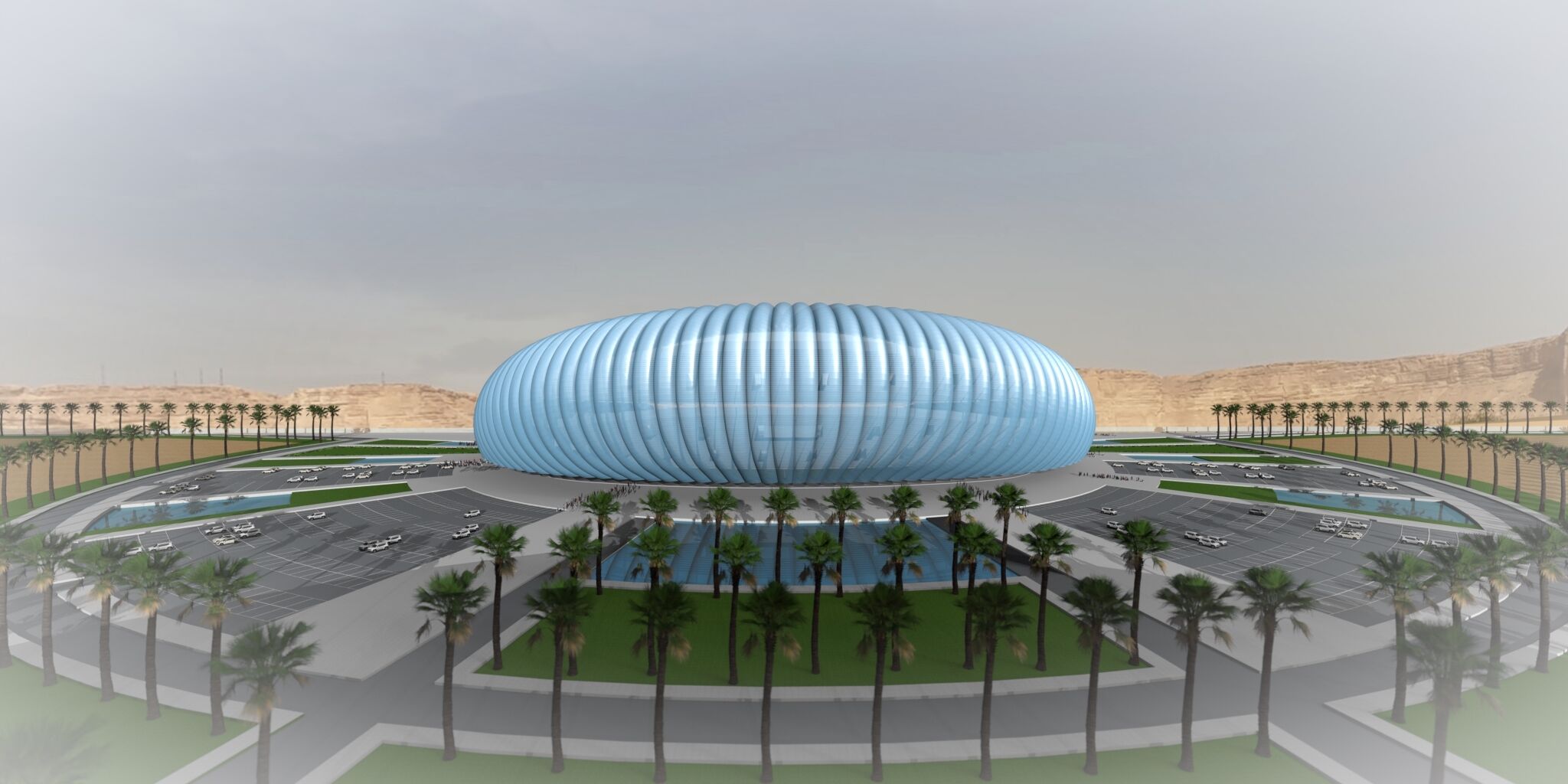 ETFE façade option. External view