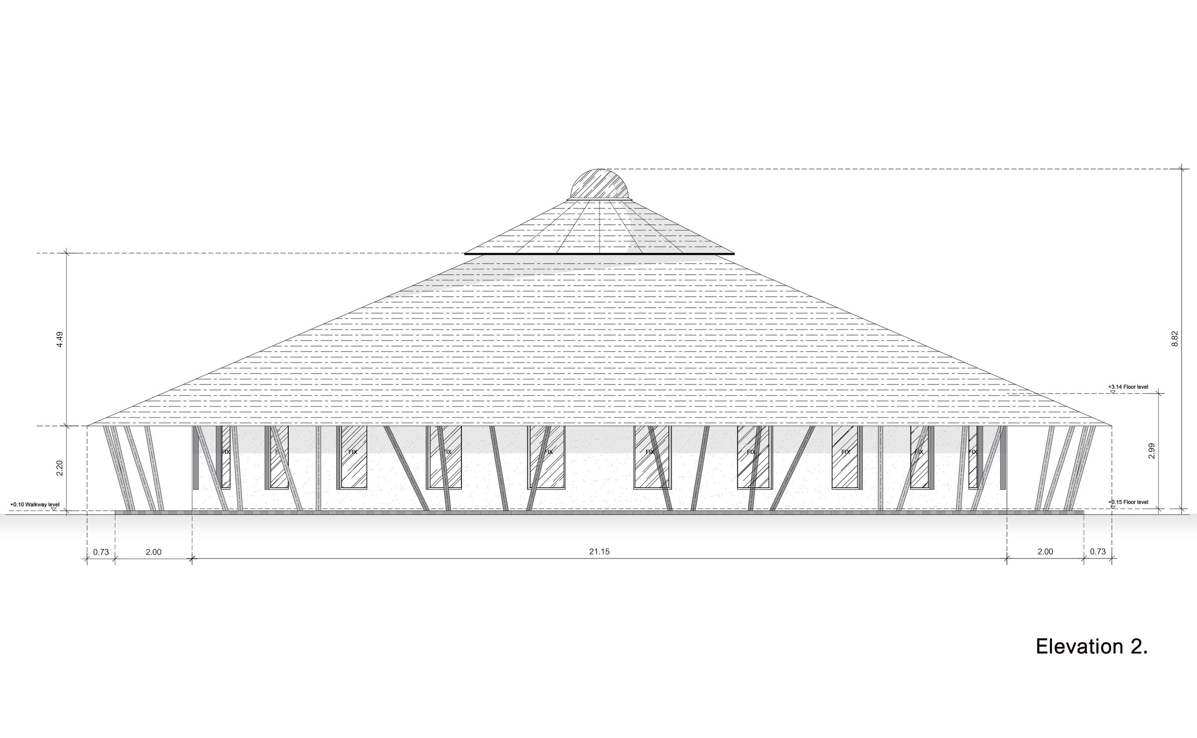 Elevation 2 Panyaden Secondary School Library