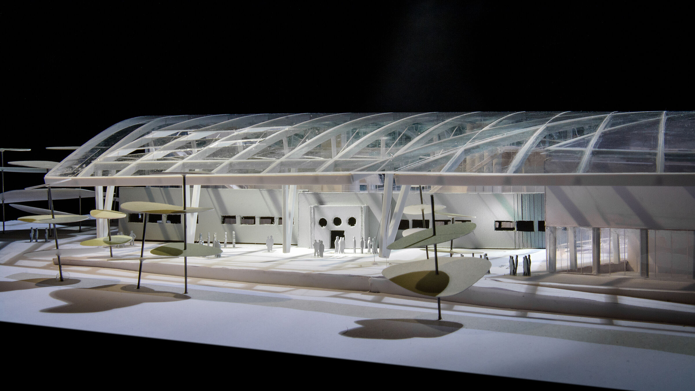 physical model: preserved historical entrance building