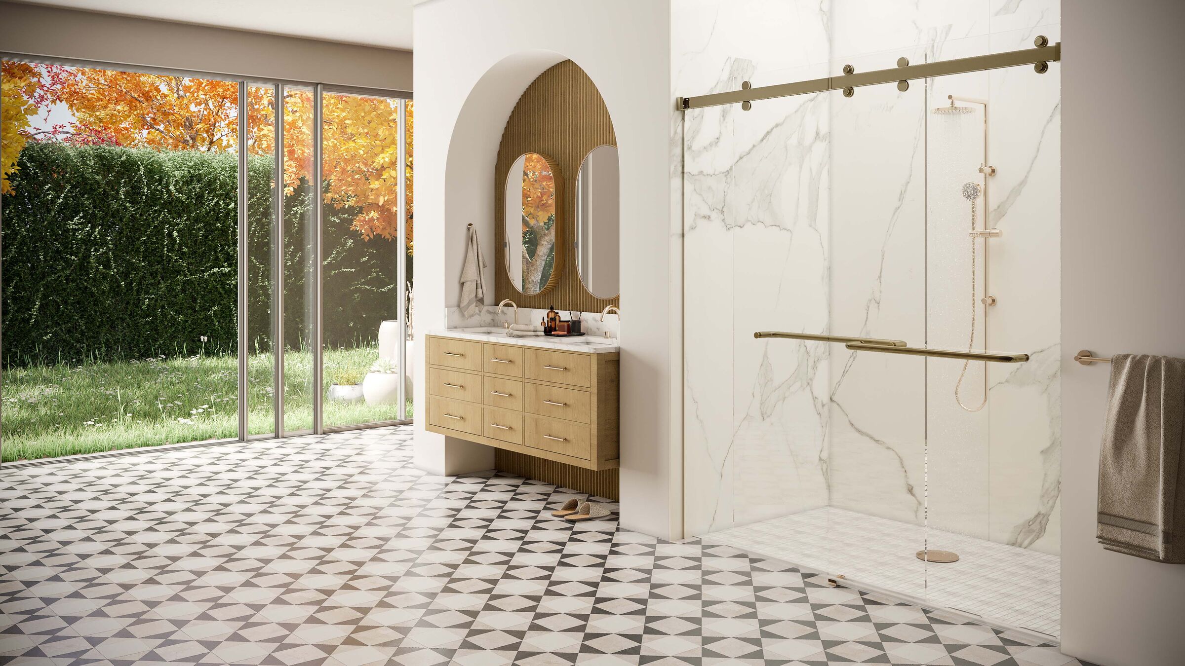 Cambridge Sliding Shower Door System par {marque} Archello