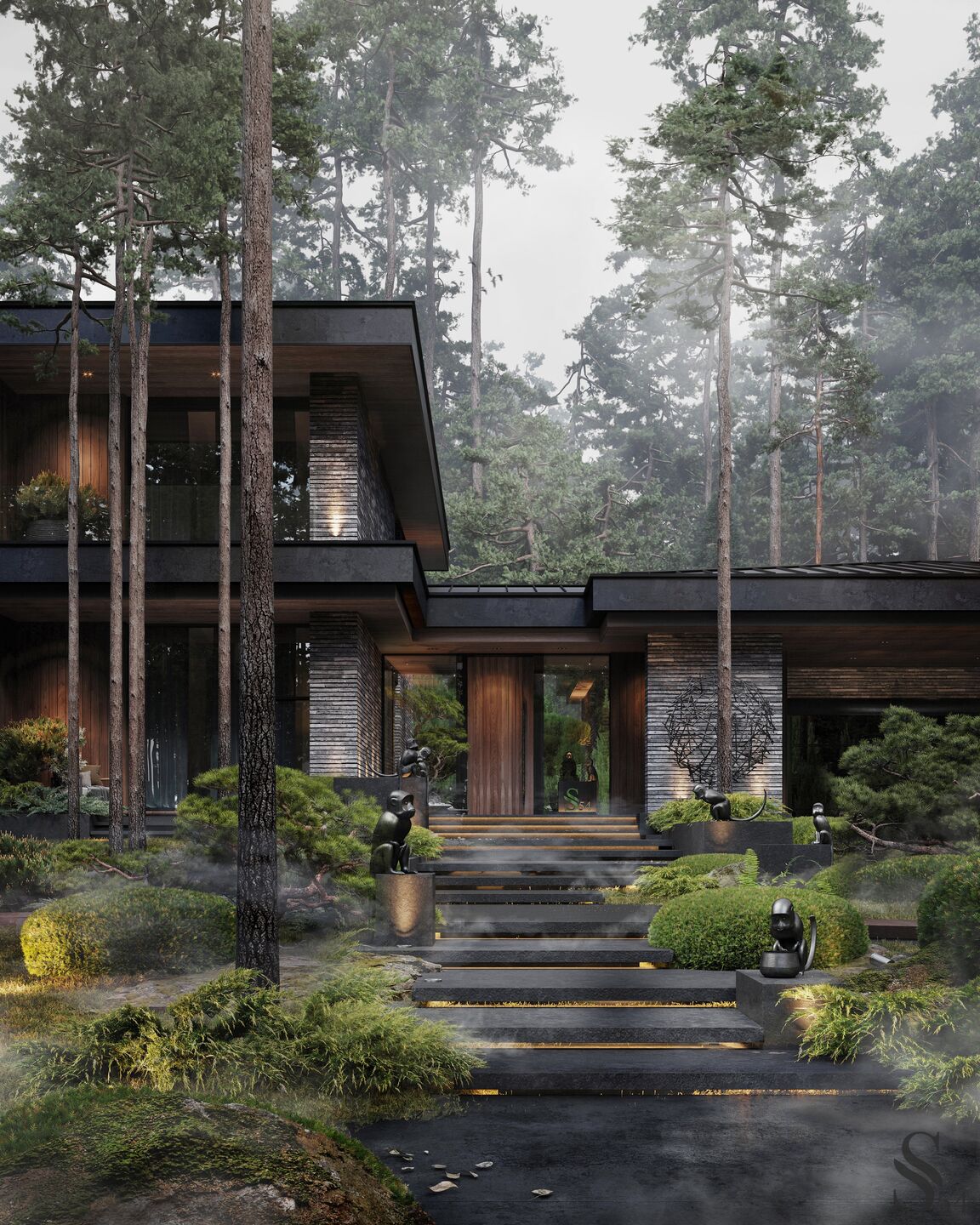 Gallery of Mansion with a guest house in Repino village Studia 54