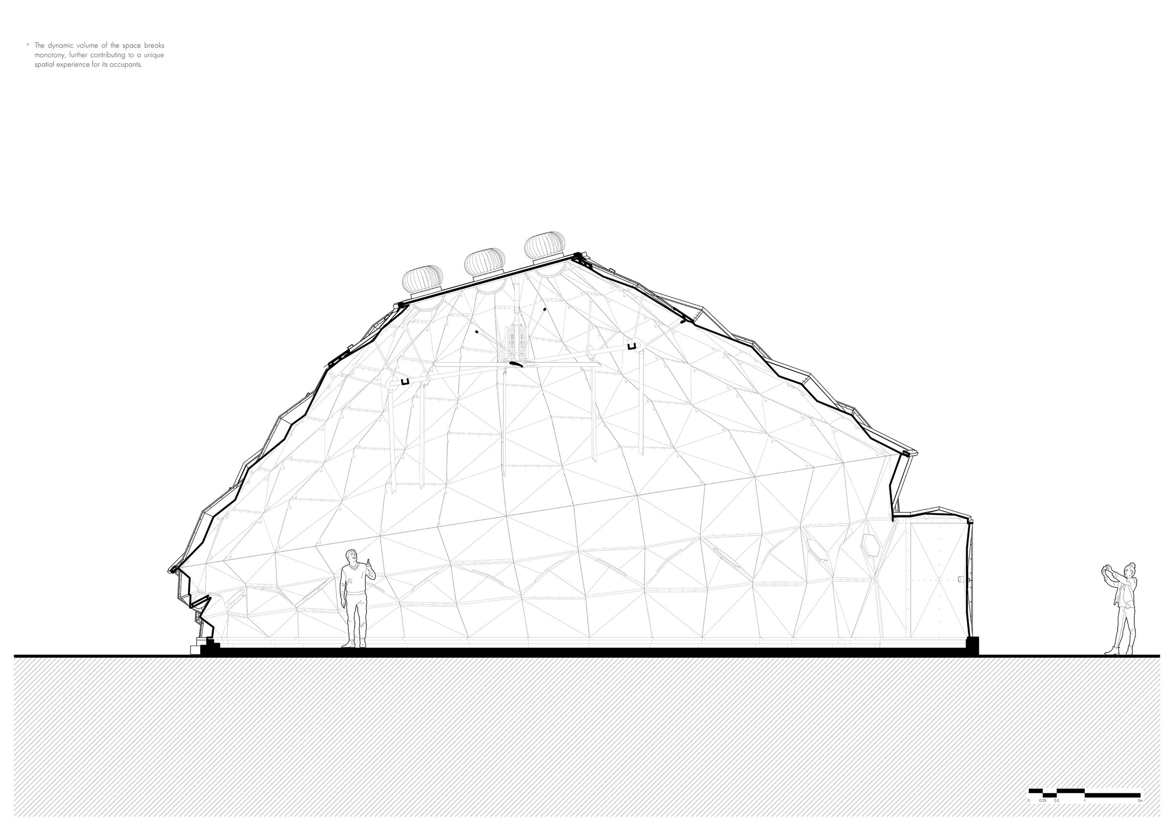 Section through Entrance Foyer