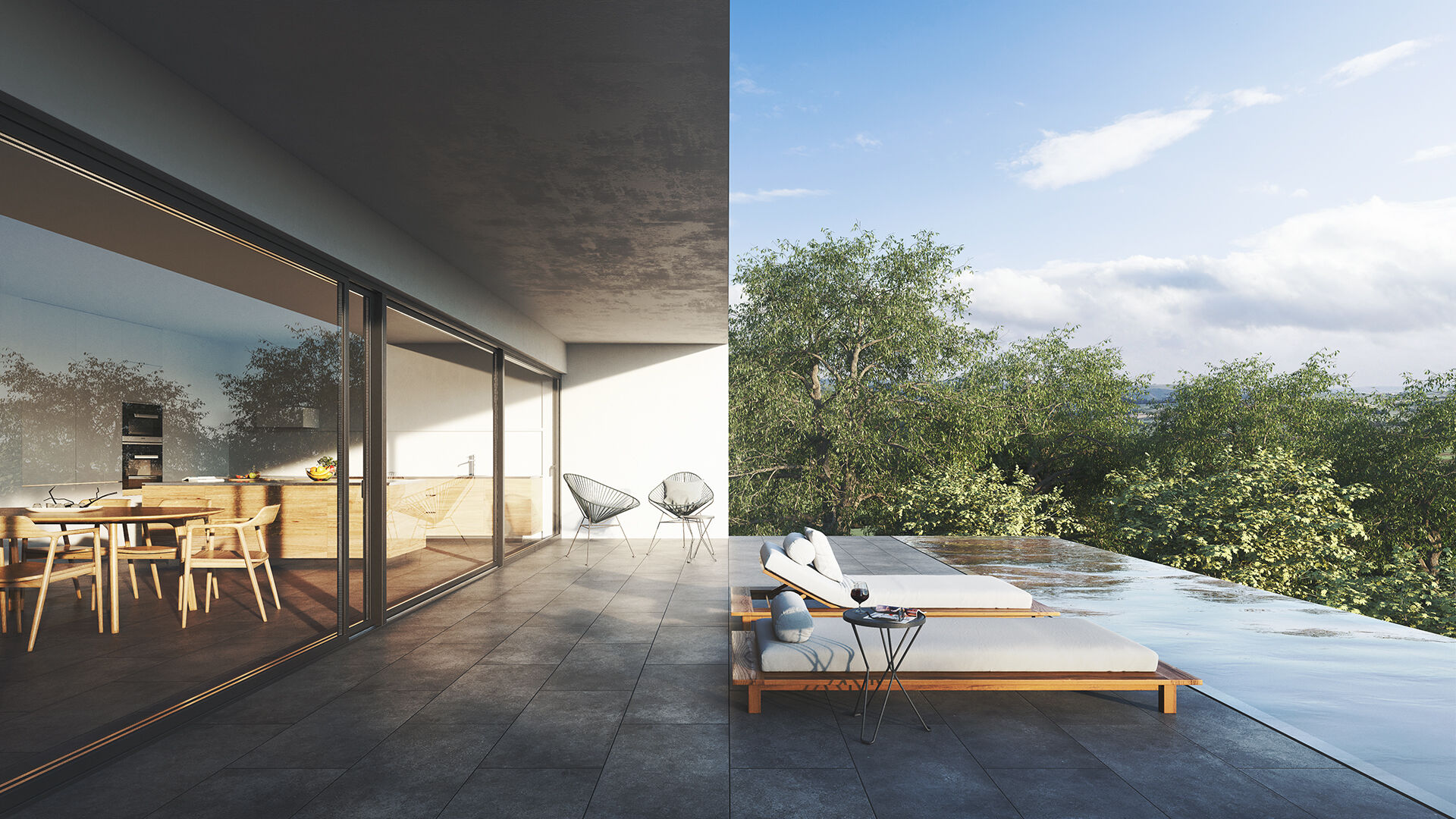 Exterior terrace