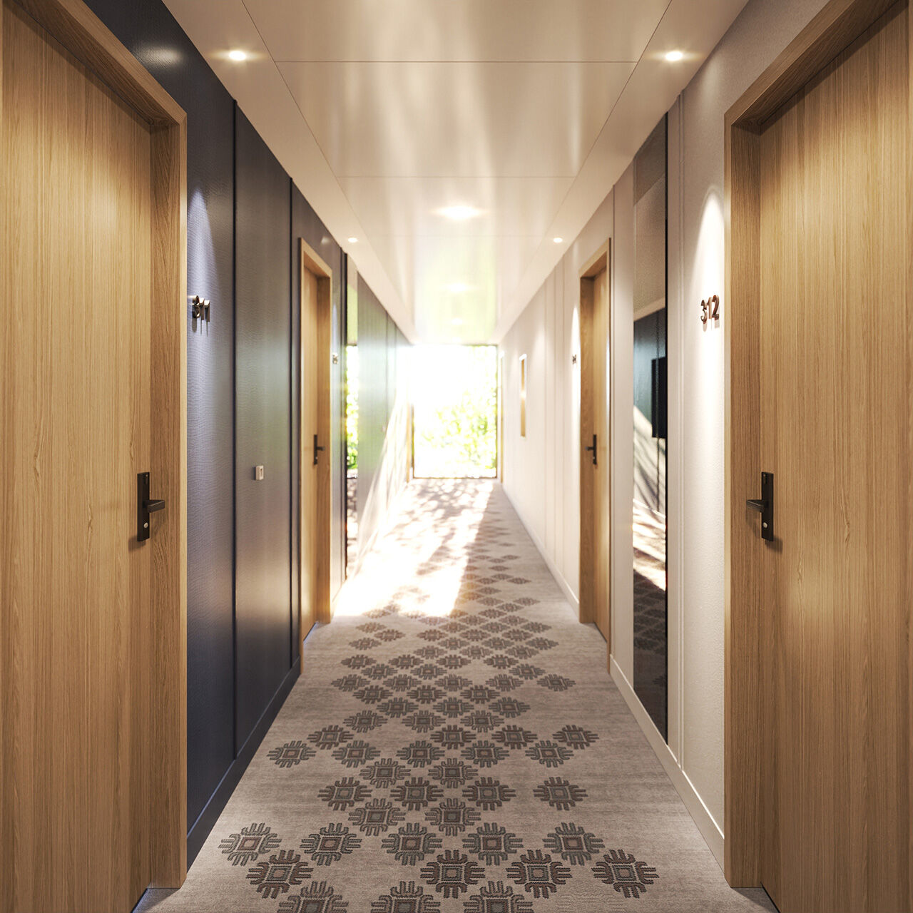 Hallway with window