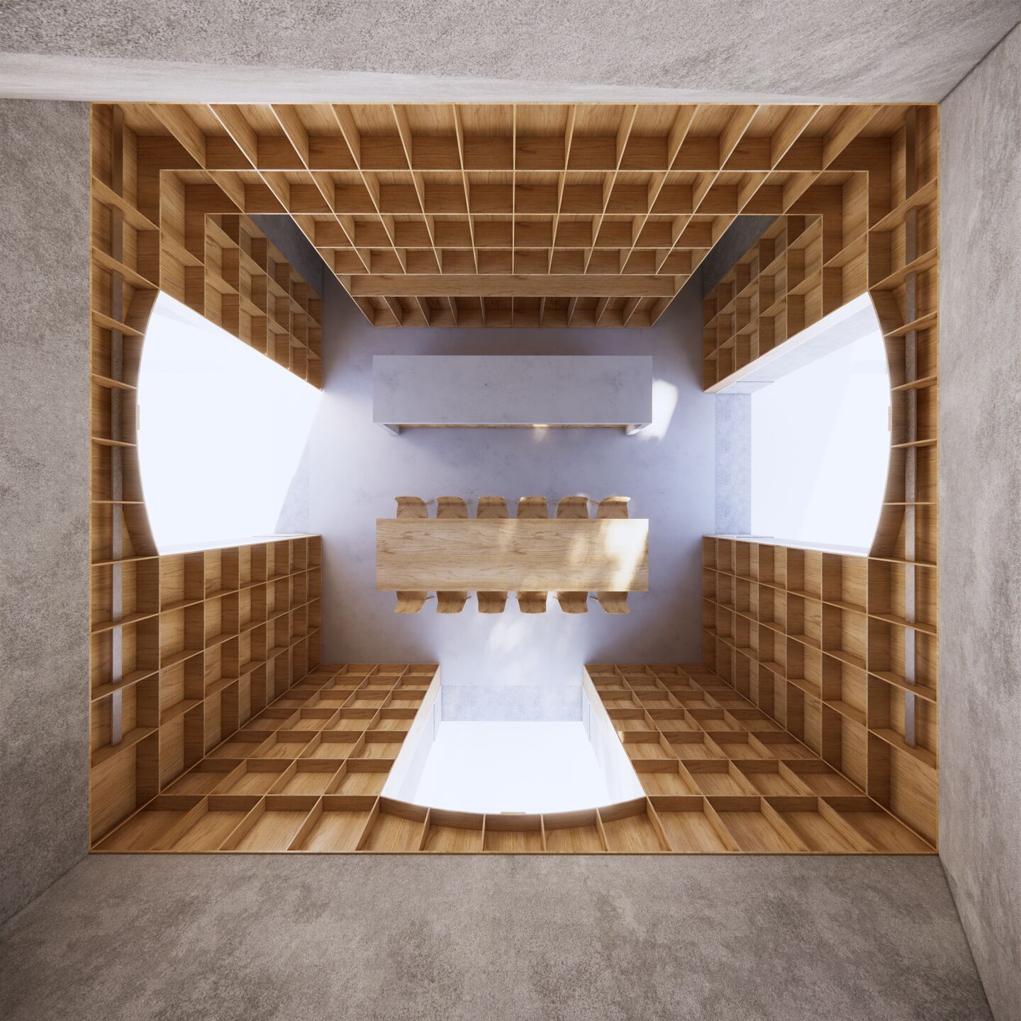 From above