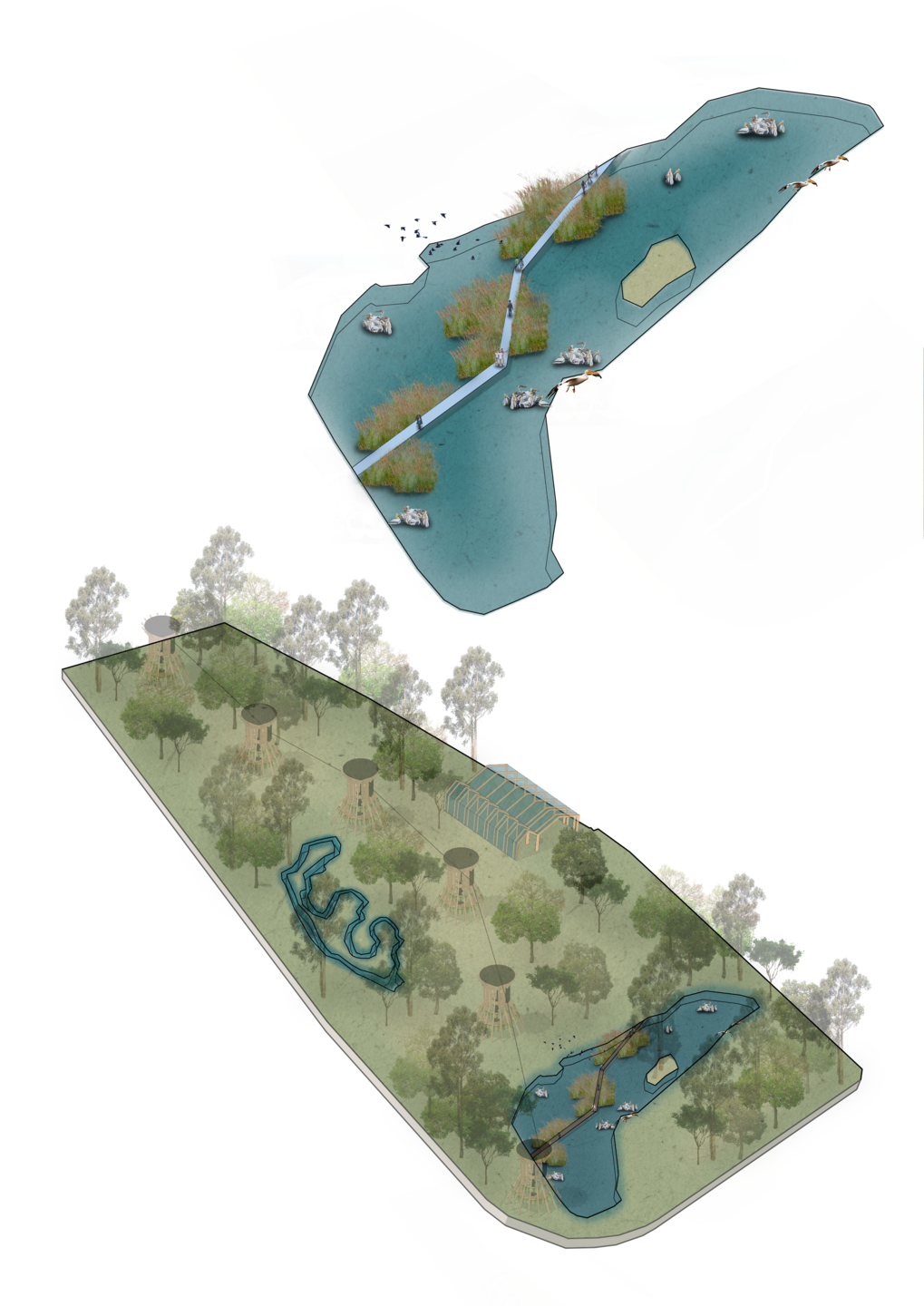 Trail over the lake