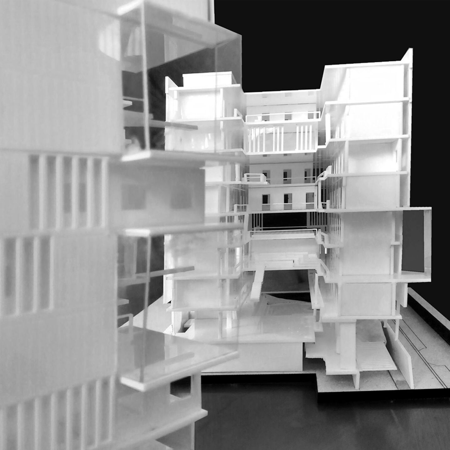 The Model : A compelling play of mass and void woven together with circulation