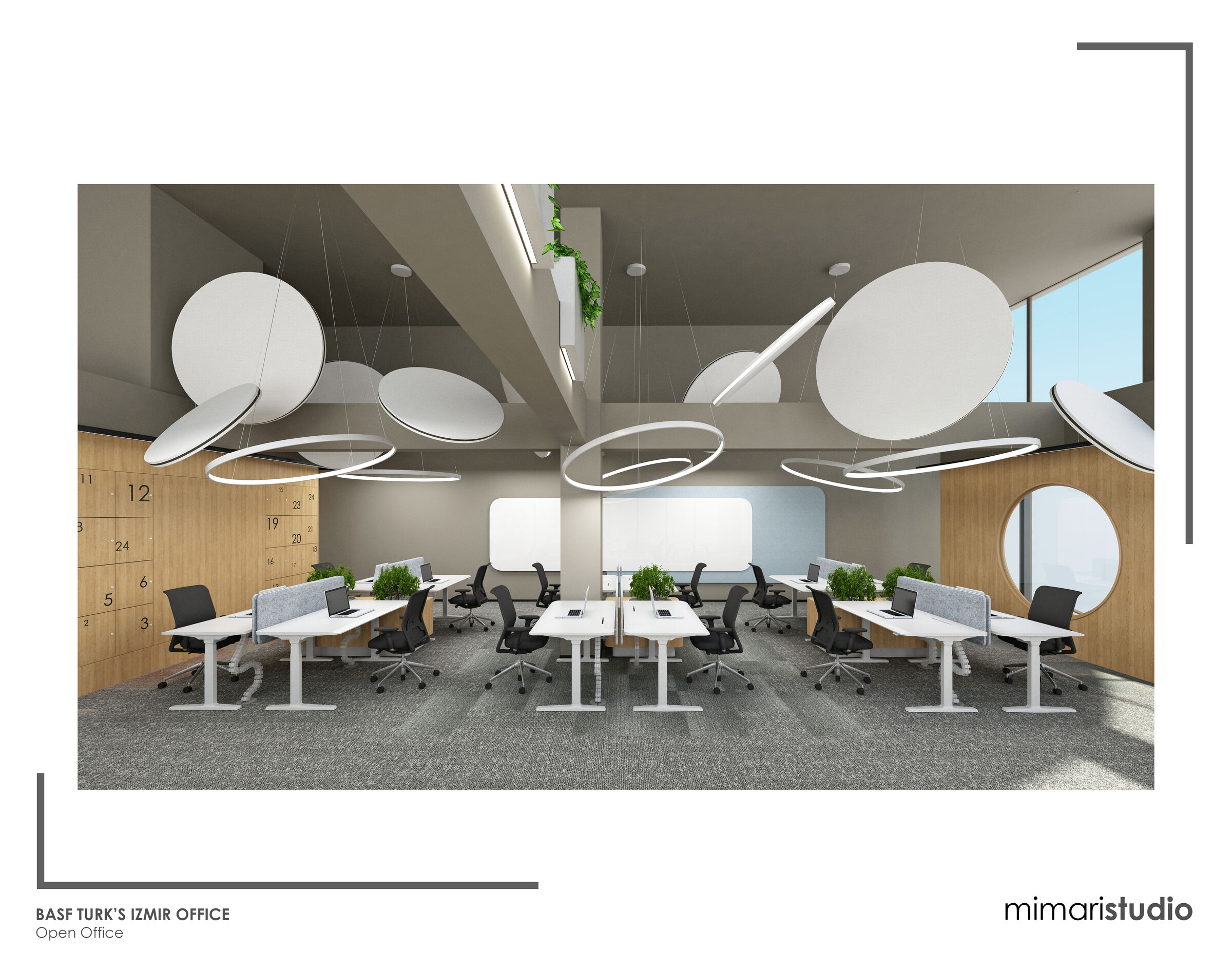 View of the office space