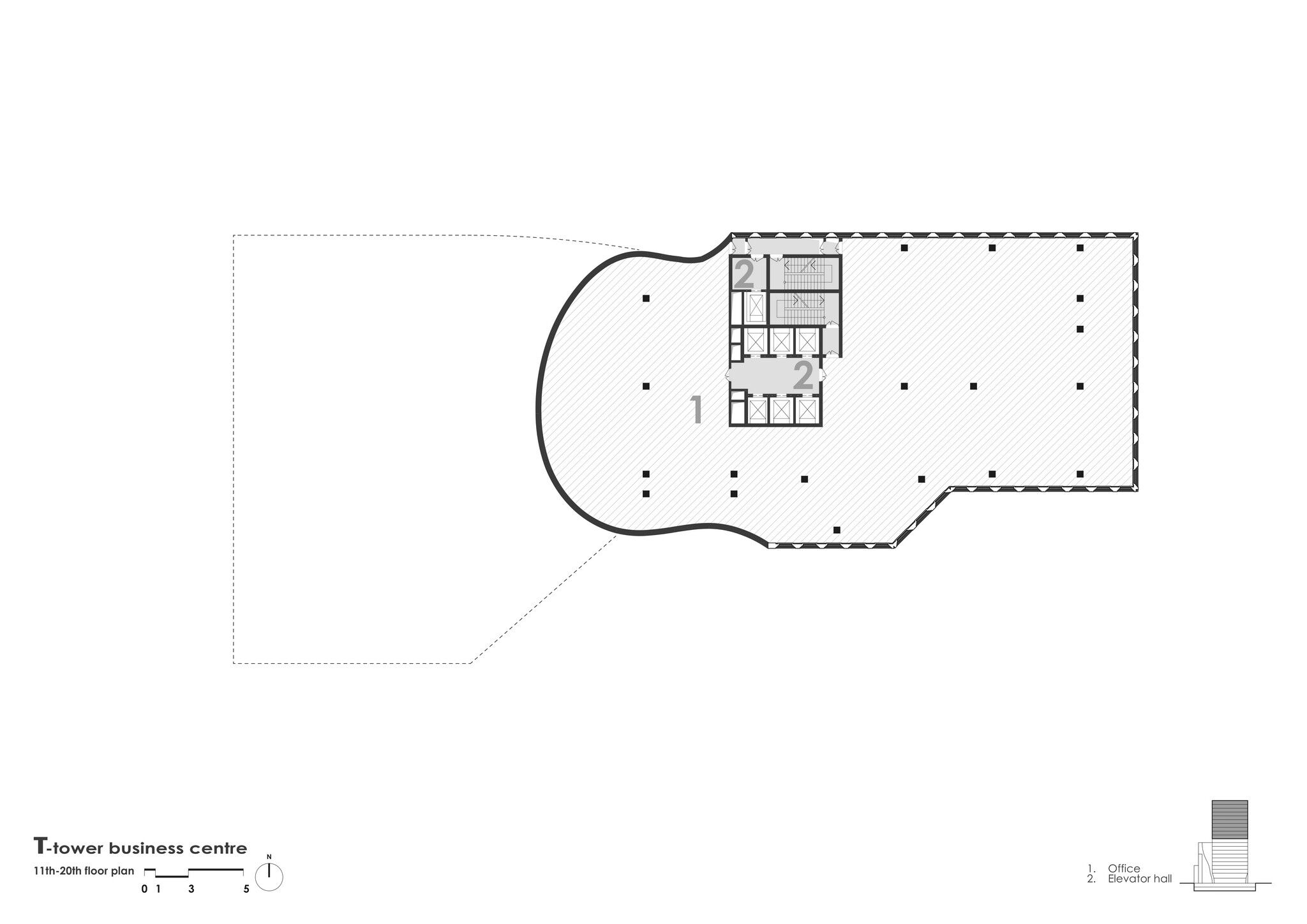 11th-20th floor plan