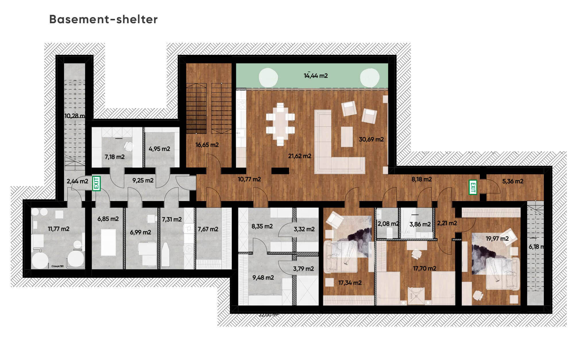 Basement-shelter