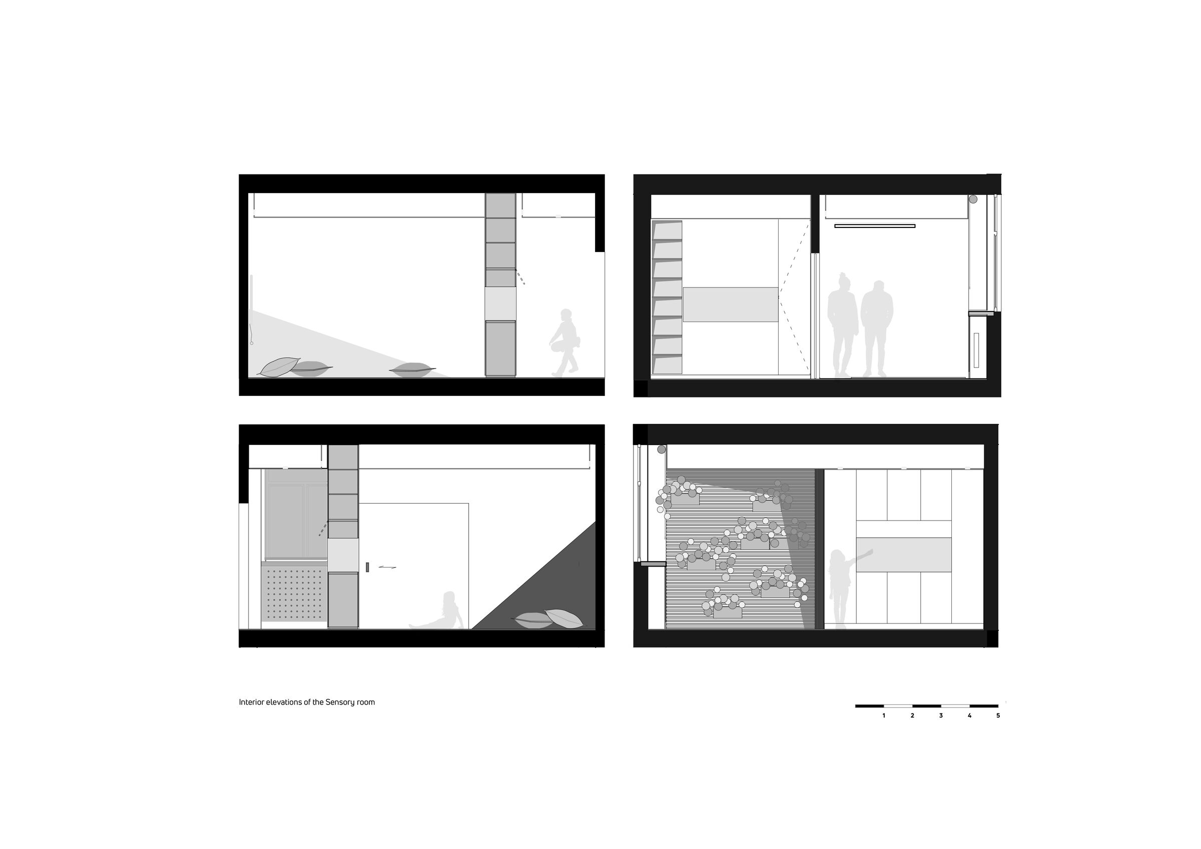 Interior Elevation of the Sensory room
