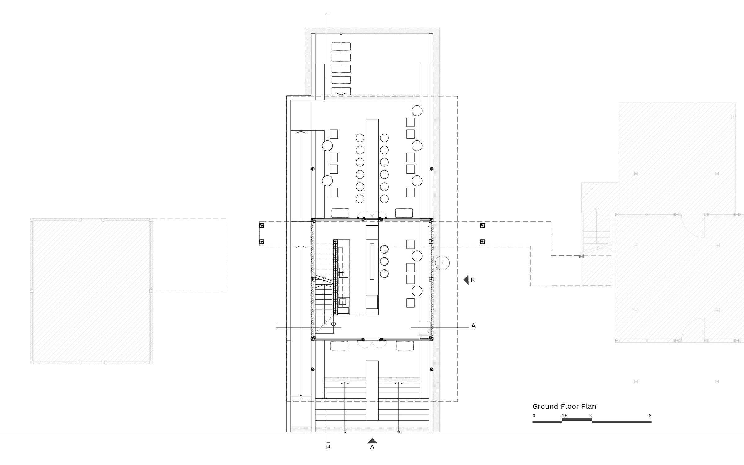Kaomai Tea Barn : Ground Floor Plan